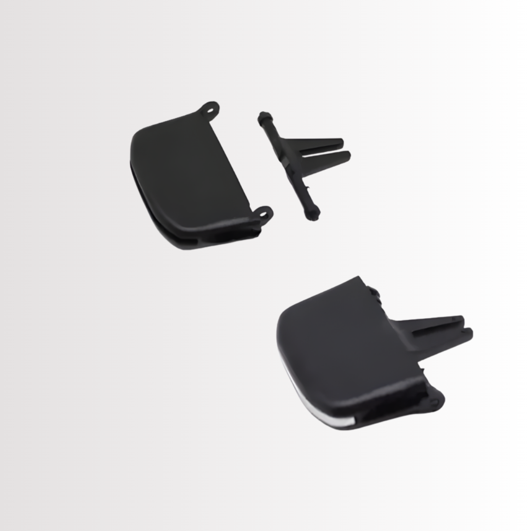 Black Front Left And Right AC Vent Grille Slider Set