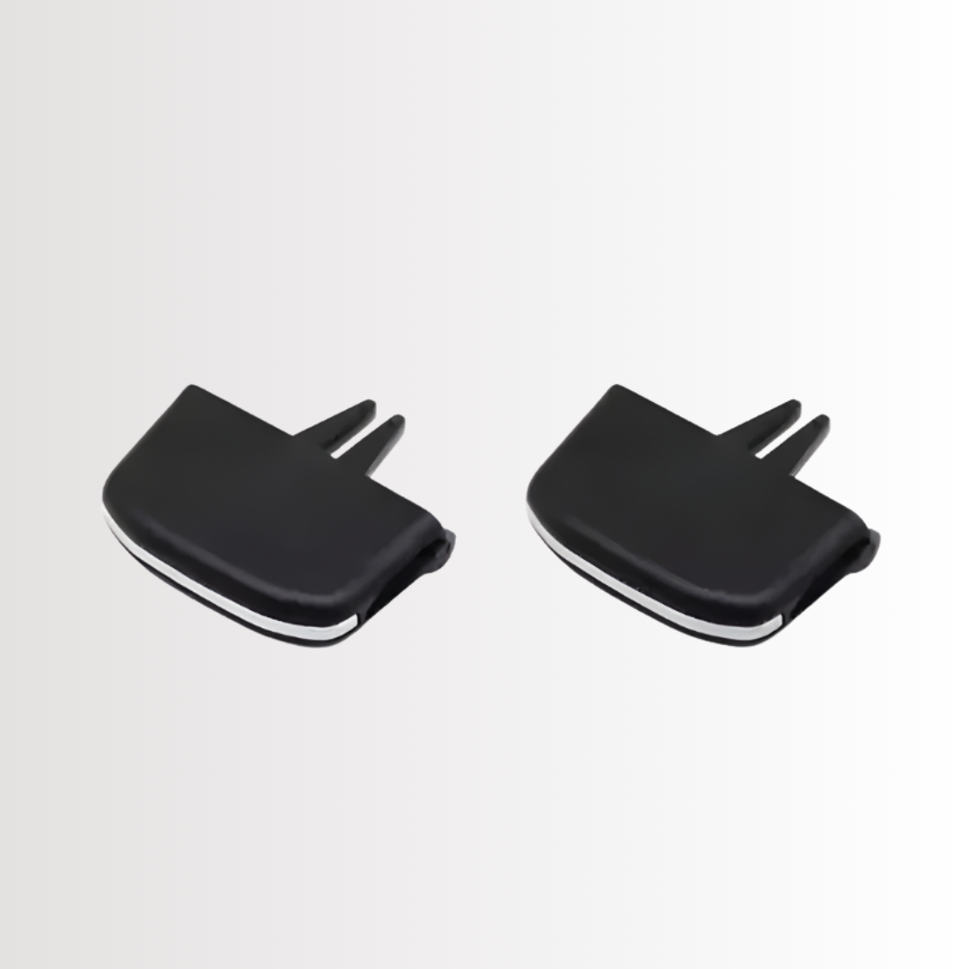 Black Front Left And Right AC Vent Grille Slider Set